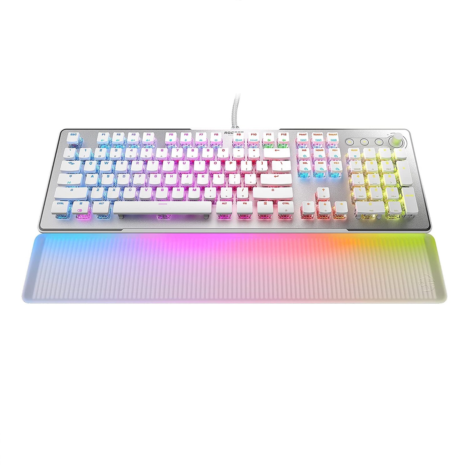 

Игровая клавиатура ROCCAT Vulcan II Max Linear, белый/прозрачный