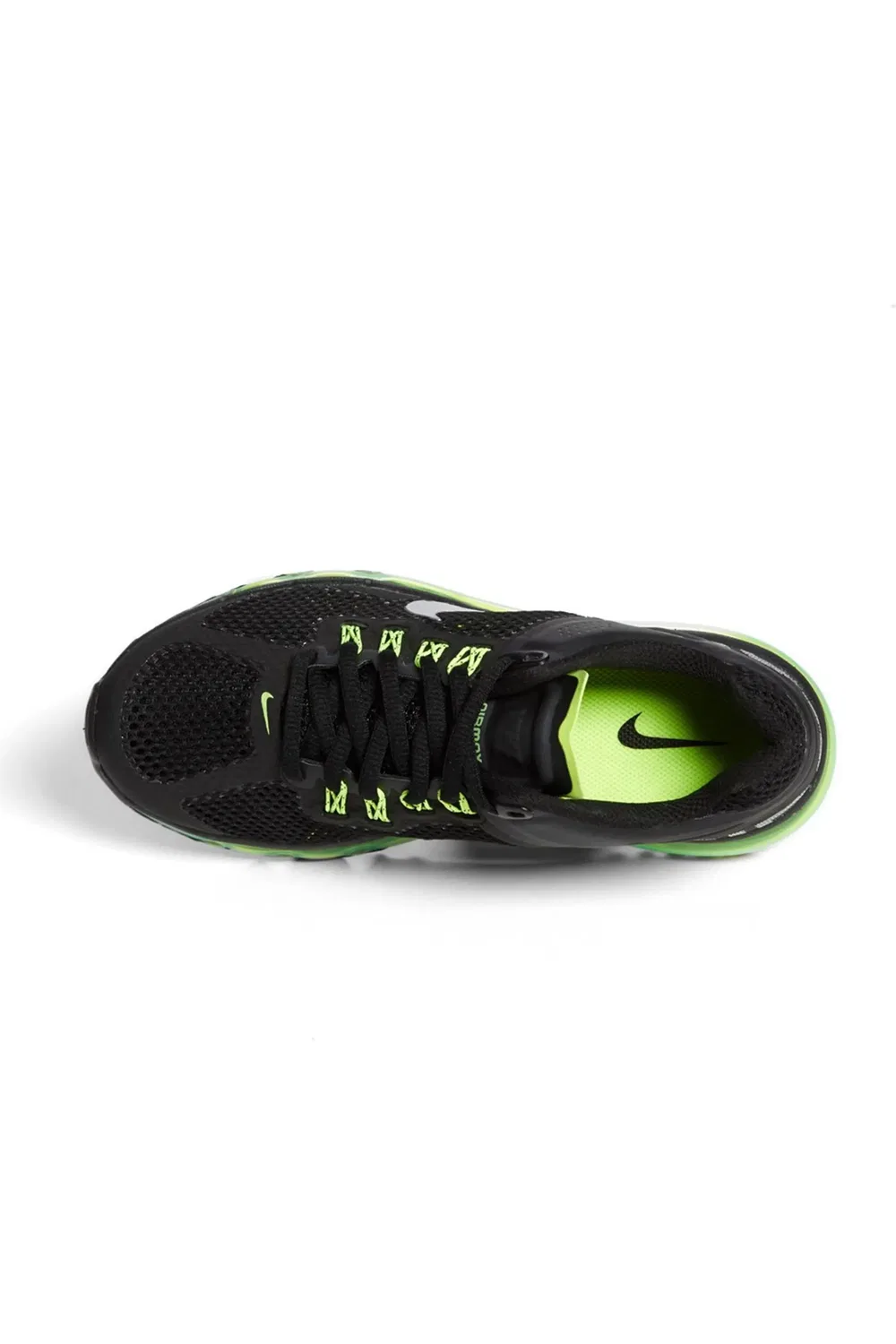 Кроссовки детские с максимальной амортизацией Air Max 2013 Nike, Black/Silver/Volt — фото 2