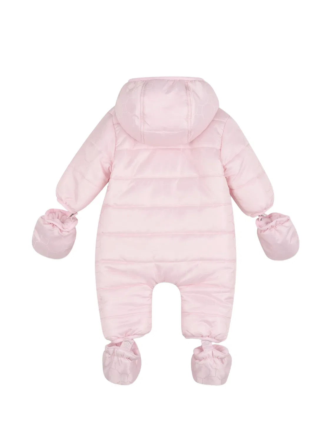 Стеганый комбинезон с логотипом Boss Kidswear, розовый — фото 2