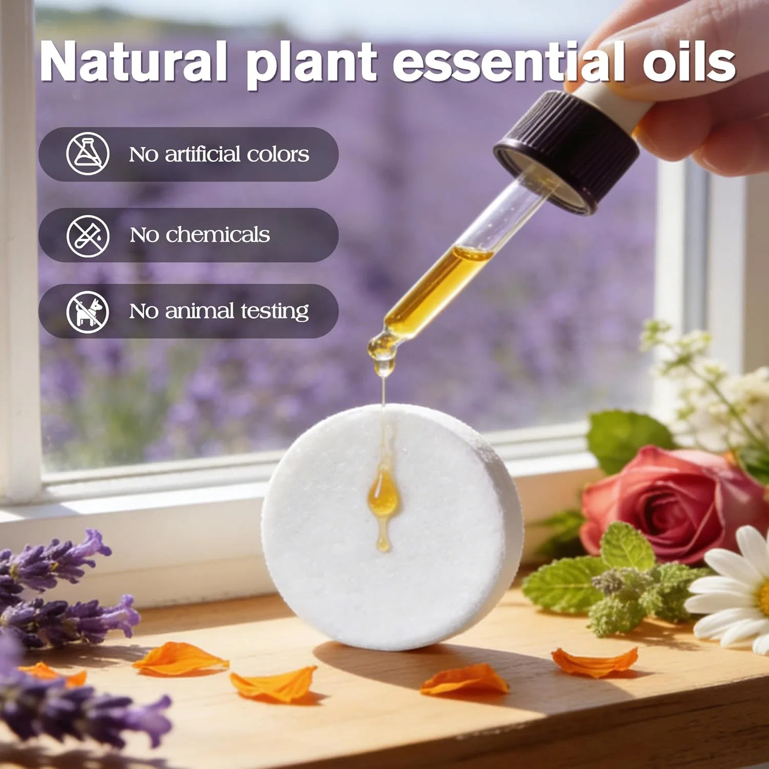 Душевые ароматические бомбочки, 10 шт, Peepul, Lavender — фото 4