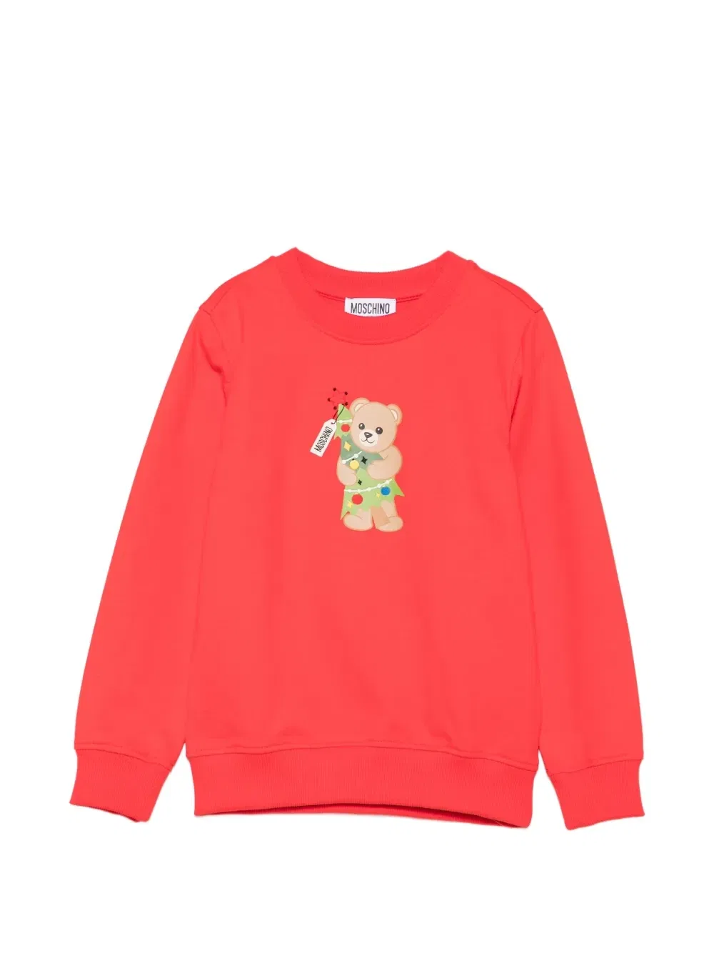 Толстовка с принтом "плюшевый мишка" Moschino Kids, красный