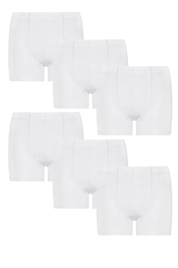 Детские боксеры для мальчиков хлопковые 6 шт Fsm1453, White