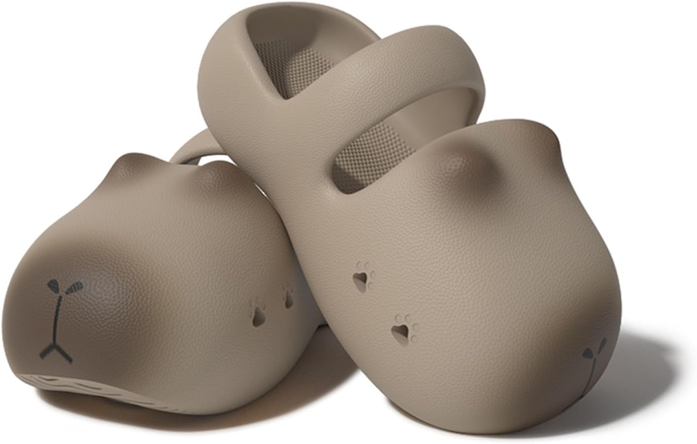 

Тапочки Zureto с капибарой, унисекс, милые шлепанцы с капибарой, сандалии для путешествий и душа, обувь-тапочки, серый