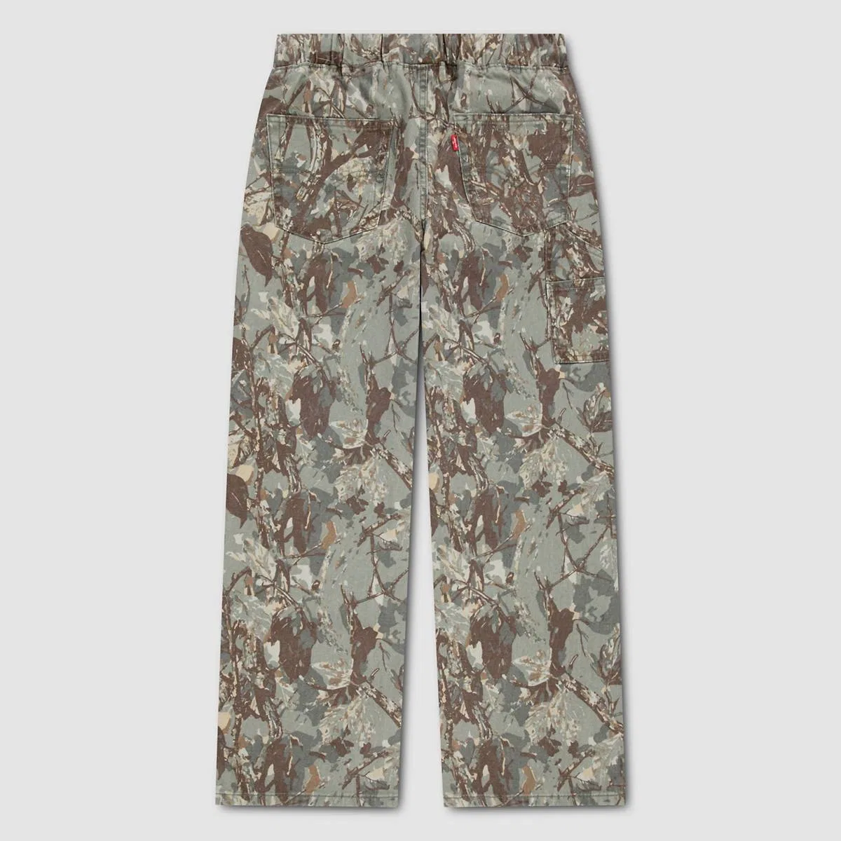Рабочие брюки на резинке для мальчиков 4-7 лет Levi's, Olive Night - Green — фото 2