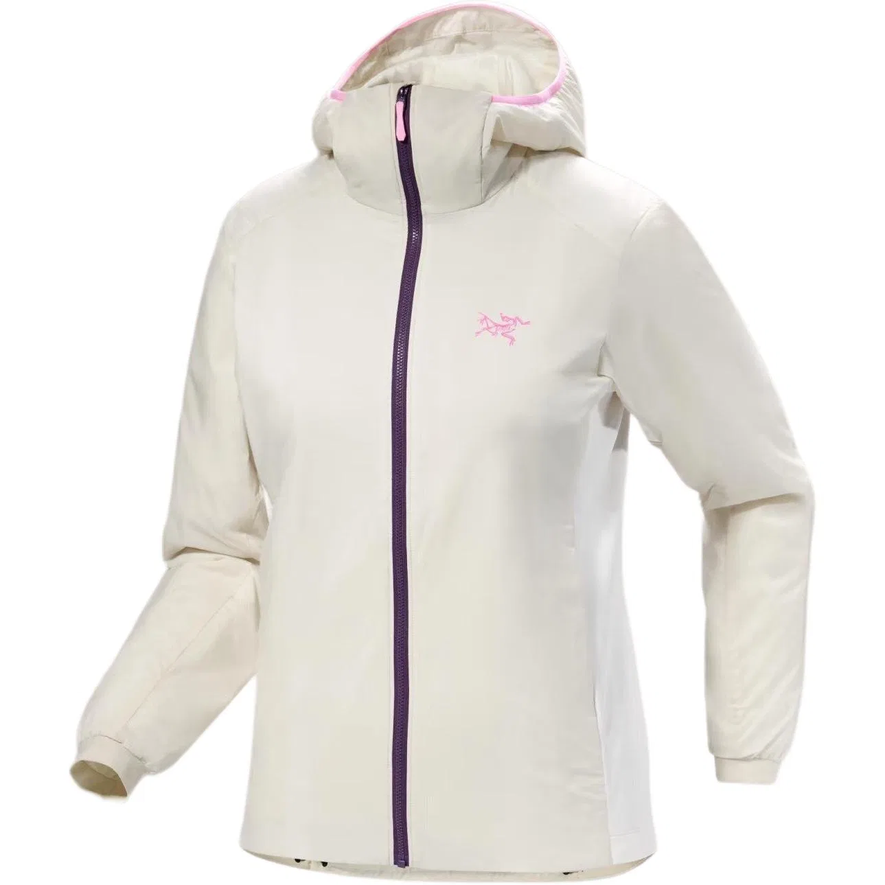 Женская куртка-пуховик с утеплителем Atom Arcteryx, Lichens Purple/Tide Pink/Driftwood White/Cosmic Bloom