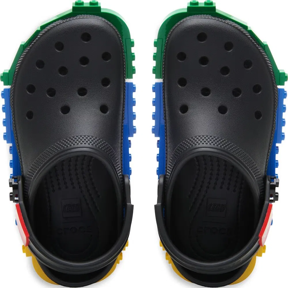 Детские классические сабо Lego Crocs, Black Multi — фото 4