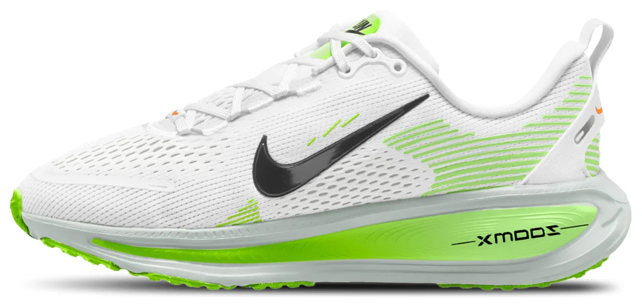 Кроссовки для мальчиков Vomero 18 Nike, цвет White/Volt/Black — фото 2