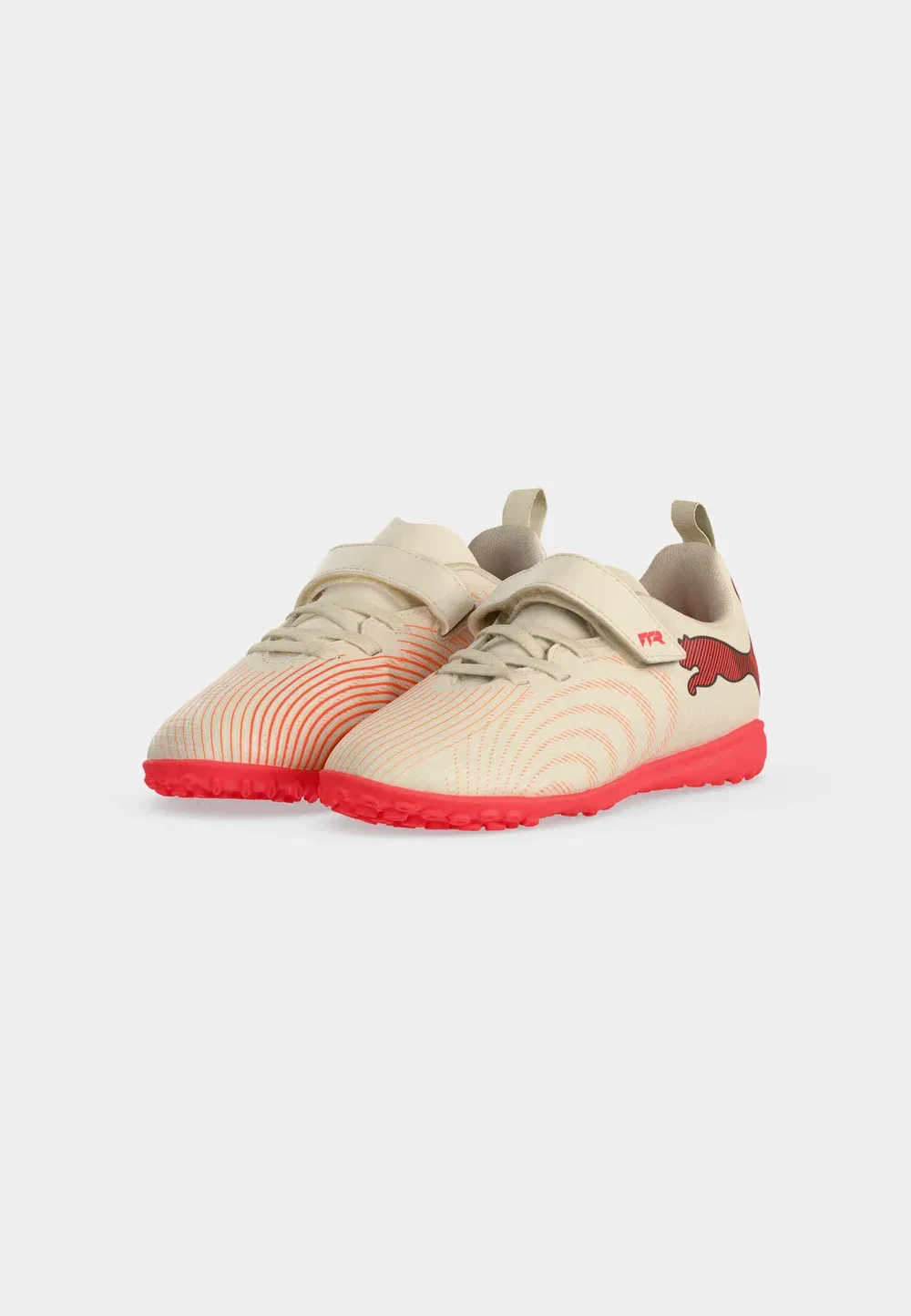 Футбольные бутсы Future 9 Play TT JR унисекс для искусственной травы Puma, Sugared Almond/White/Ultra Red/Black — фото 3