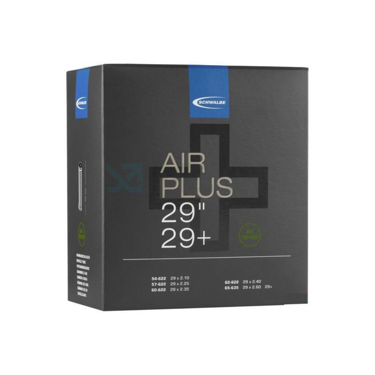 

Шланг Schwalbe Air Plus, 29 дюймов, черный