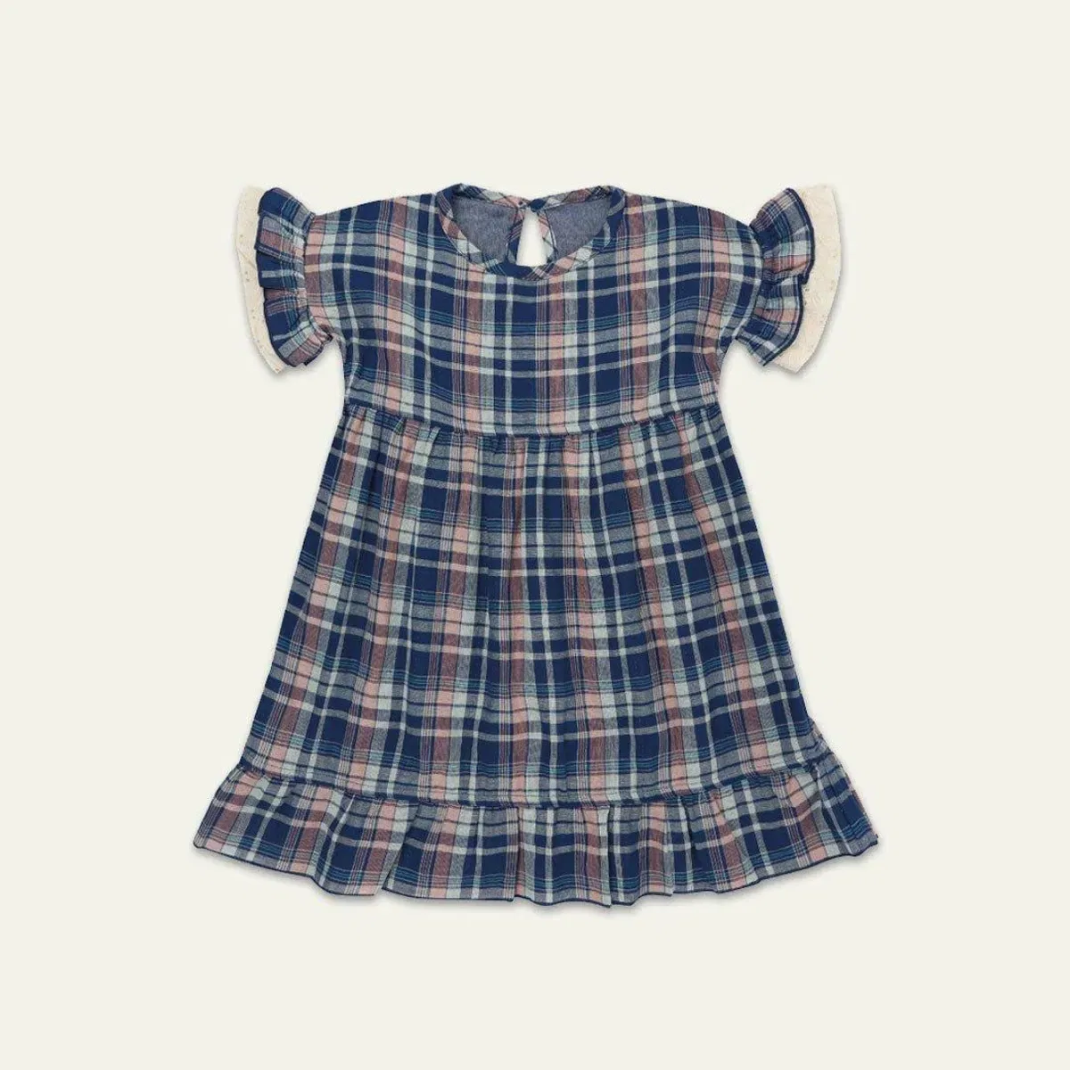 Платье в клетку фолк с длинным рукавом, реверсивное Lilly + Sid, Multi