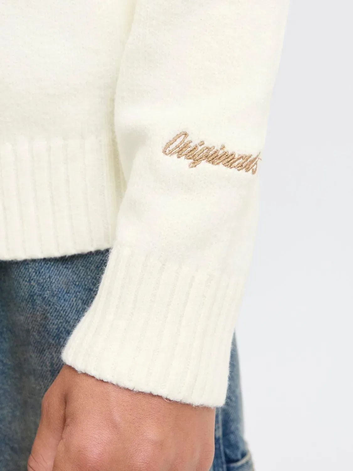 Пуловер вязаный с круглым вырезом Jornorrebro Jack & Jones Junior, морской соль — фото 2