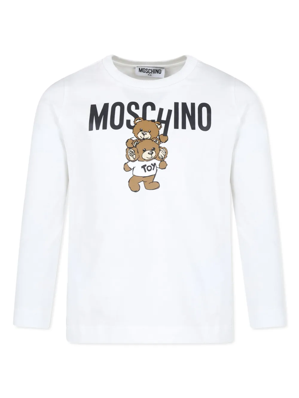 

Футболка с логотипом Moschino Kids, белый