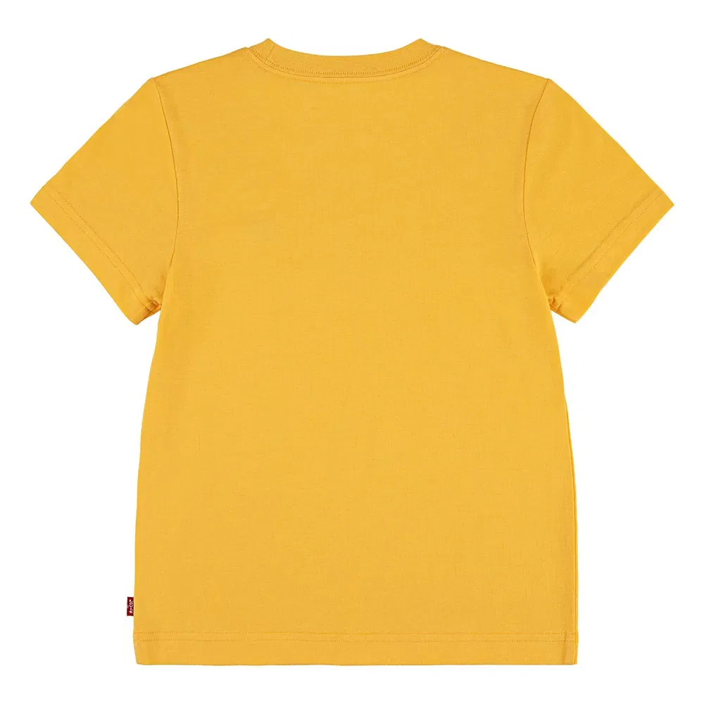 Детская футболка для мальчиков с коротким рукавом Batwing Chest Hit Levi's, Yellow — фото 2