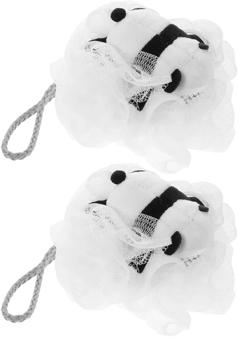 Мочалка для ванны из сетки, 2 шт, Panda, CALLARON, мультиколор