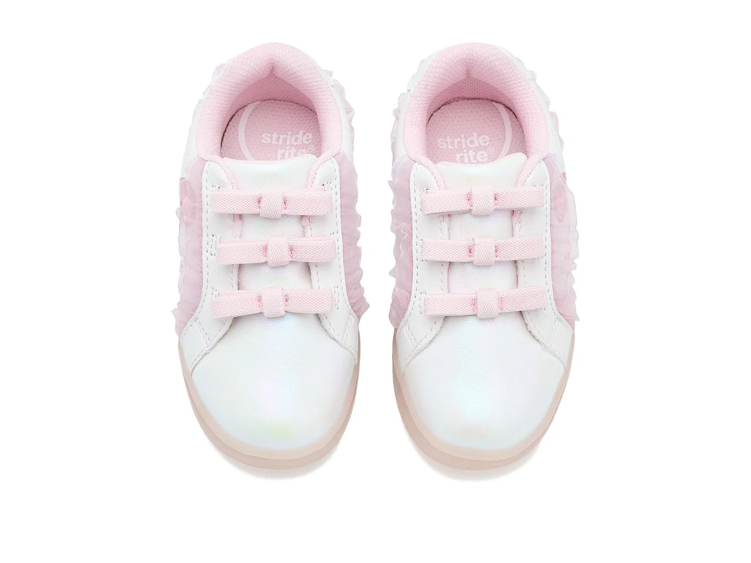 Кроссовки SR Lighted Bow (для малышей и маленьких детей) Stride Rite, White/Pink — фото 3