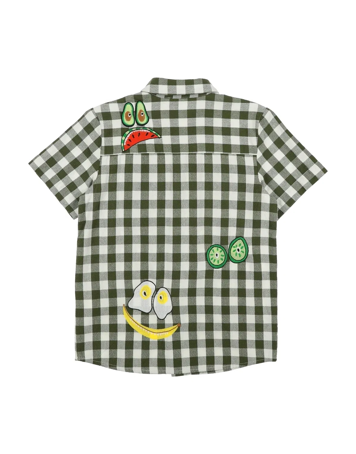 Детская рубашка с коротким рукавом Stella Mccartney Kids, темно-зеленый — фото 2