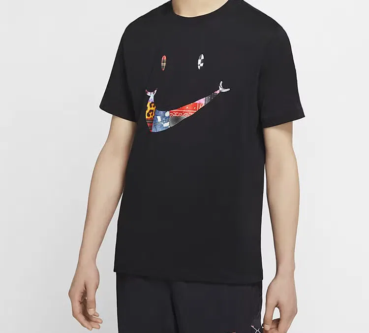 Футболка с принтом улыбающегося лица Have a Nike Day Summer2 Nike, черный — фото 3