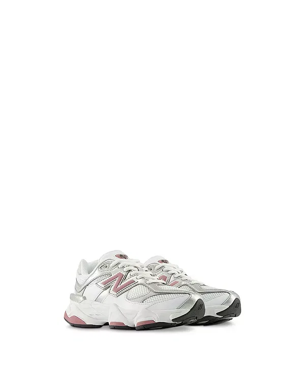 Детские кроссовки для девочек со шнуровкой New Balance, белый — фото 4