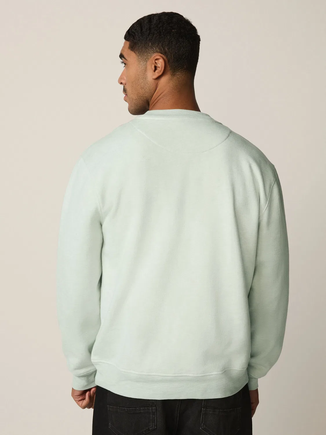 Свитшот свободного кроя, Heavyweight, Sage Green Marl Next — фото 4