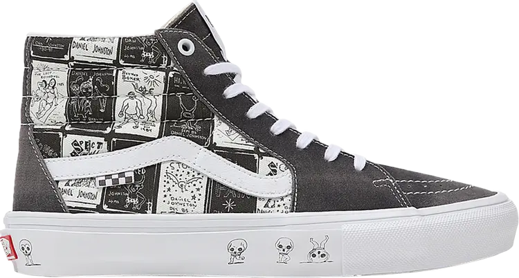 

Кеды Vans Daniel Johnston x Skate Sk8-Hi Hi, How Are You Project, серый