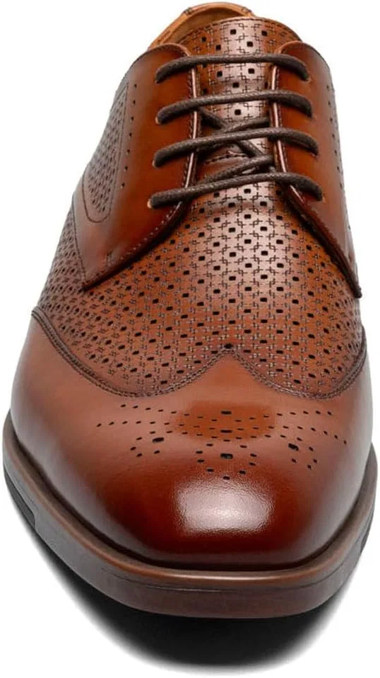 Мужские оксфорды Stacy Adams Asher Wingtip Lace, Cognac — фото 4