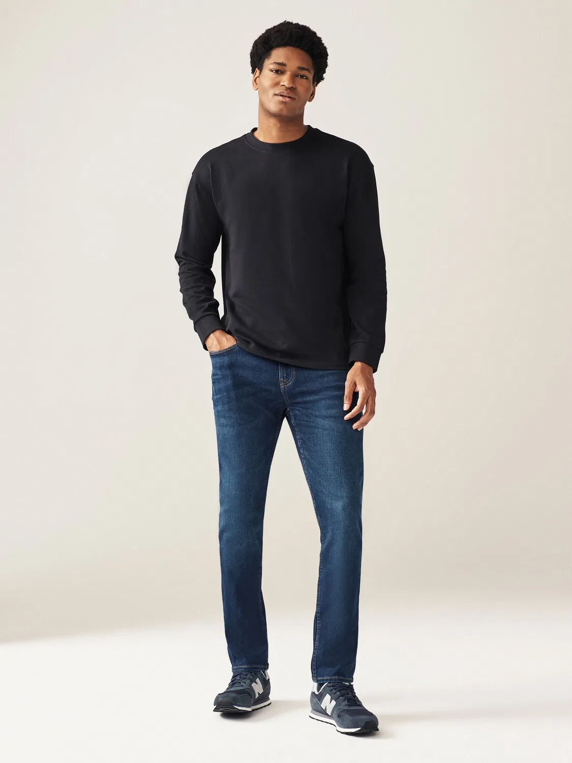 Джинсы классические скинни, модель Classic Stretch Next, синий — фото 2