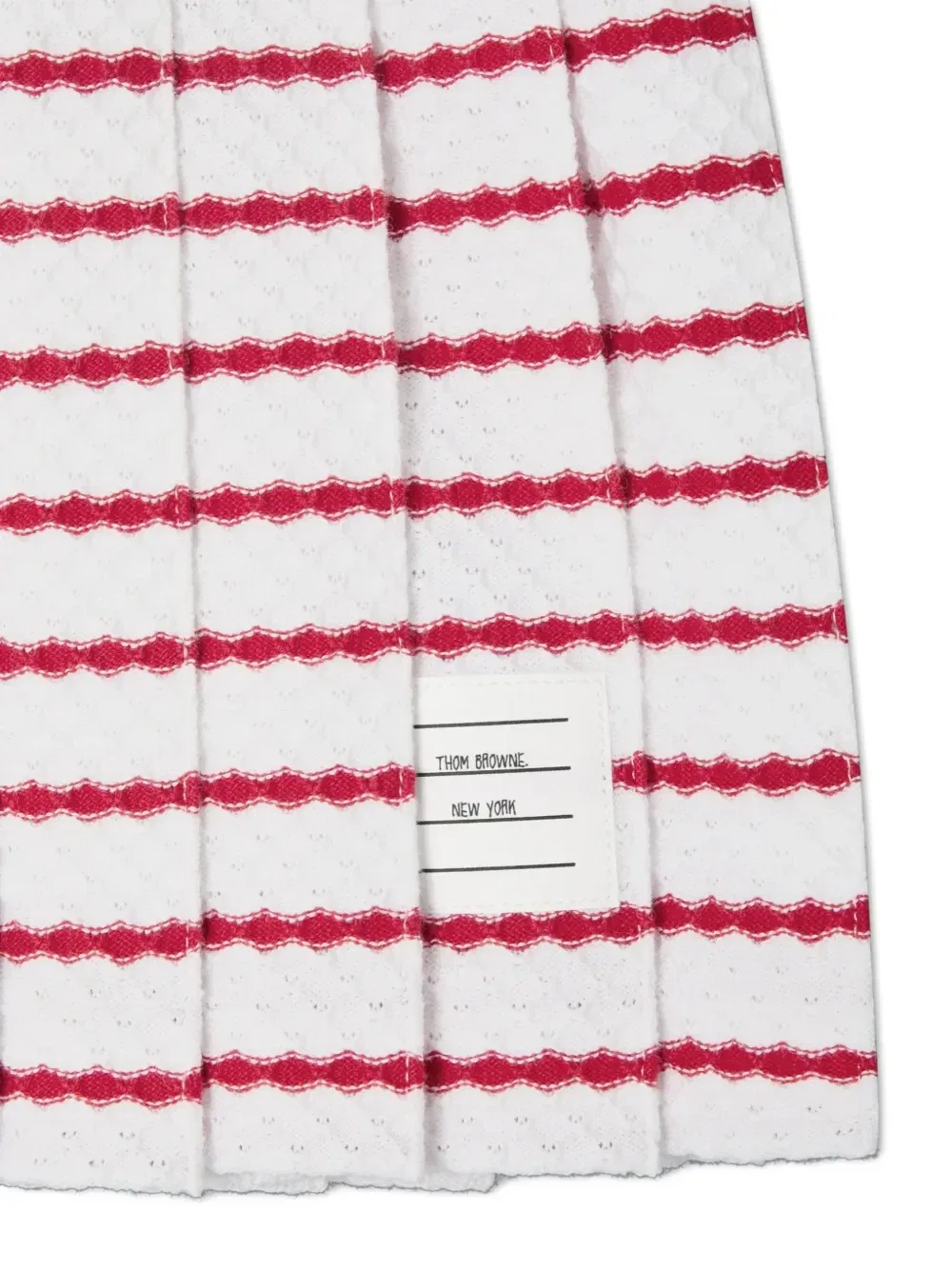Мини-юбка со складками Thom Browne Kids, белый — фото 3