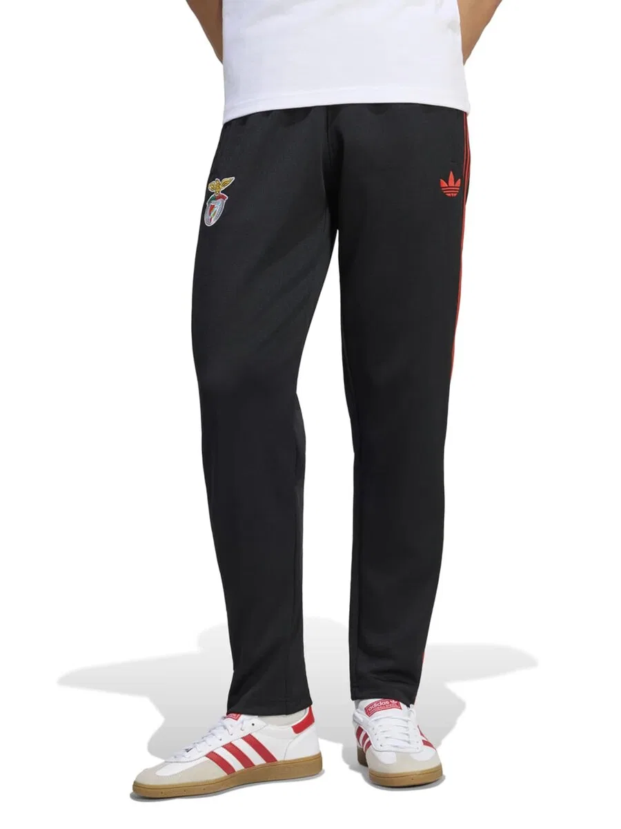 Спортивные брюки ADIDAS PERFORMANCE Tapered Workout Pants 'Benfica Lissabon' черного цвета — фото 2