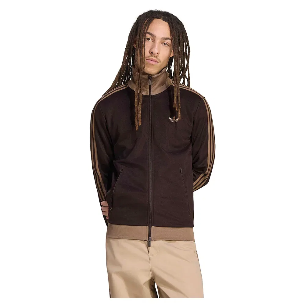 Мужской свитшот с молнией Franz Beckenbauer Classic Adidas Originals, Brown