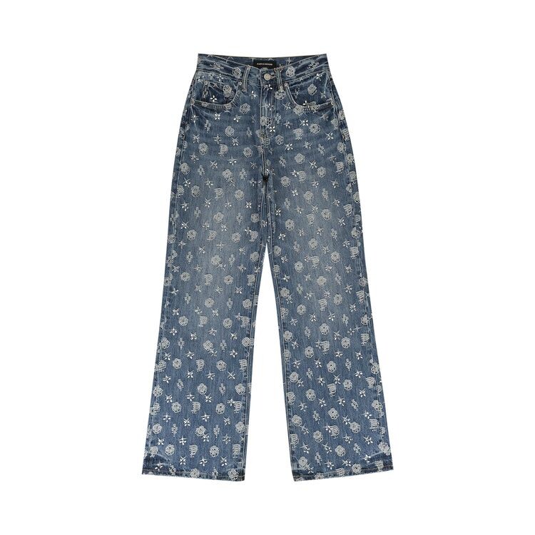 

Джинсы PURPLE BRAND Wide Leg Bootcut Jeans Mid Indigo, синий