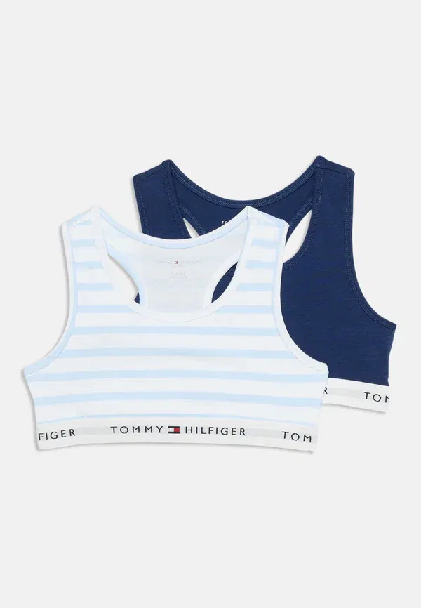 Комплект бюстье из 2 штук с принтом Tommy Hilfiger, темно-синий