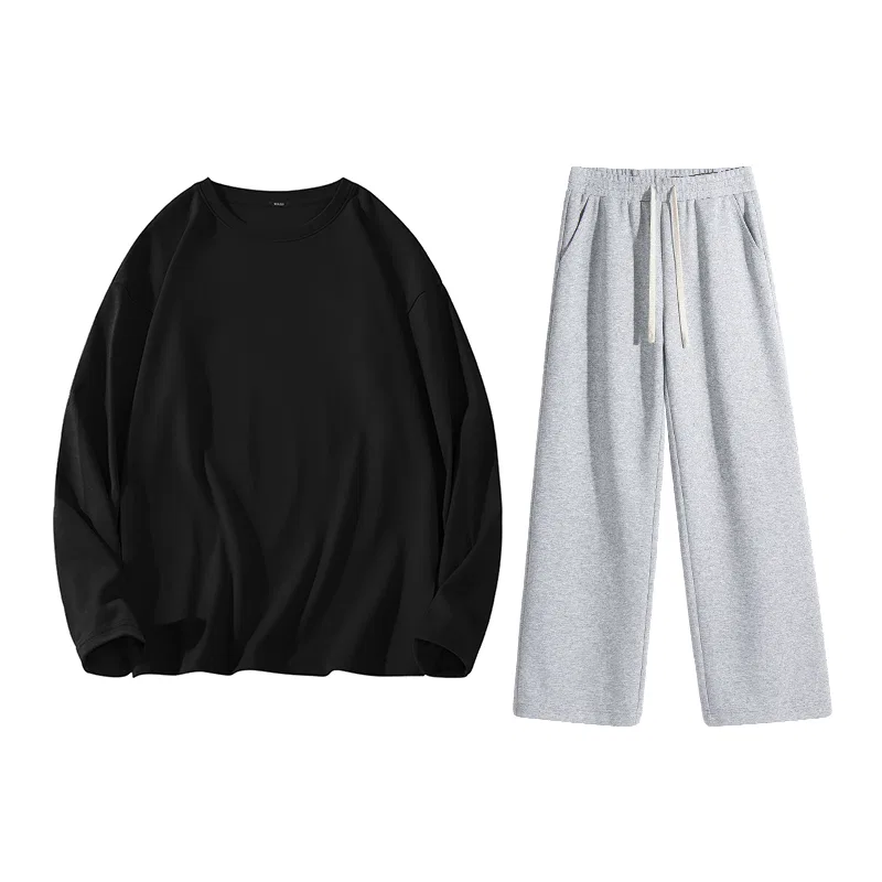 Детский спортивный костюм Черный + Heather Gray MINISO