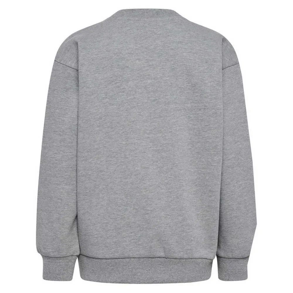 Детский свитшот для девочек свободного кроя Loose Bee Hummel, Grey — фото 2