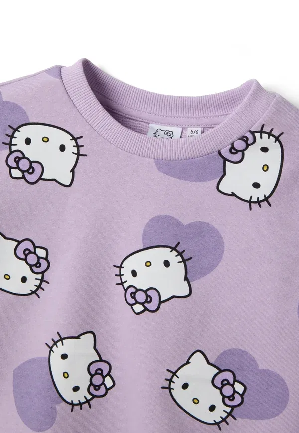 Свитшот с принтом Hello Kitty Regular fit Ovs, Light Purple, светло-фиолетовый — фото 3