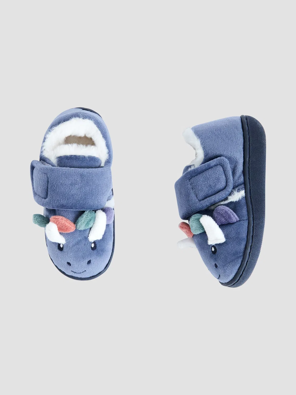 Тапочки-динозавры Stegosaurus Slipper Shoes, JoJo Maman Bébé, синий — фото 3