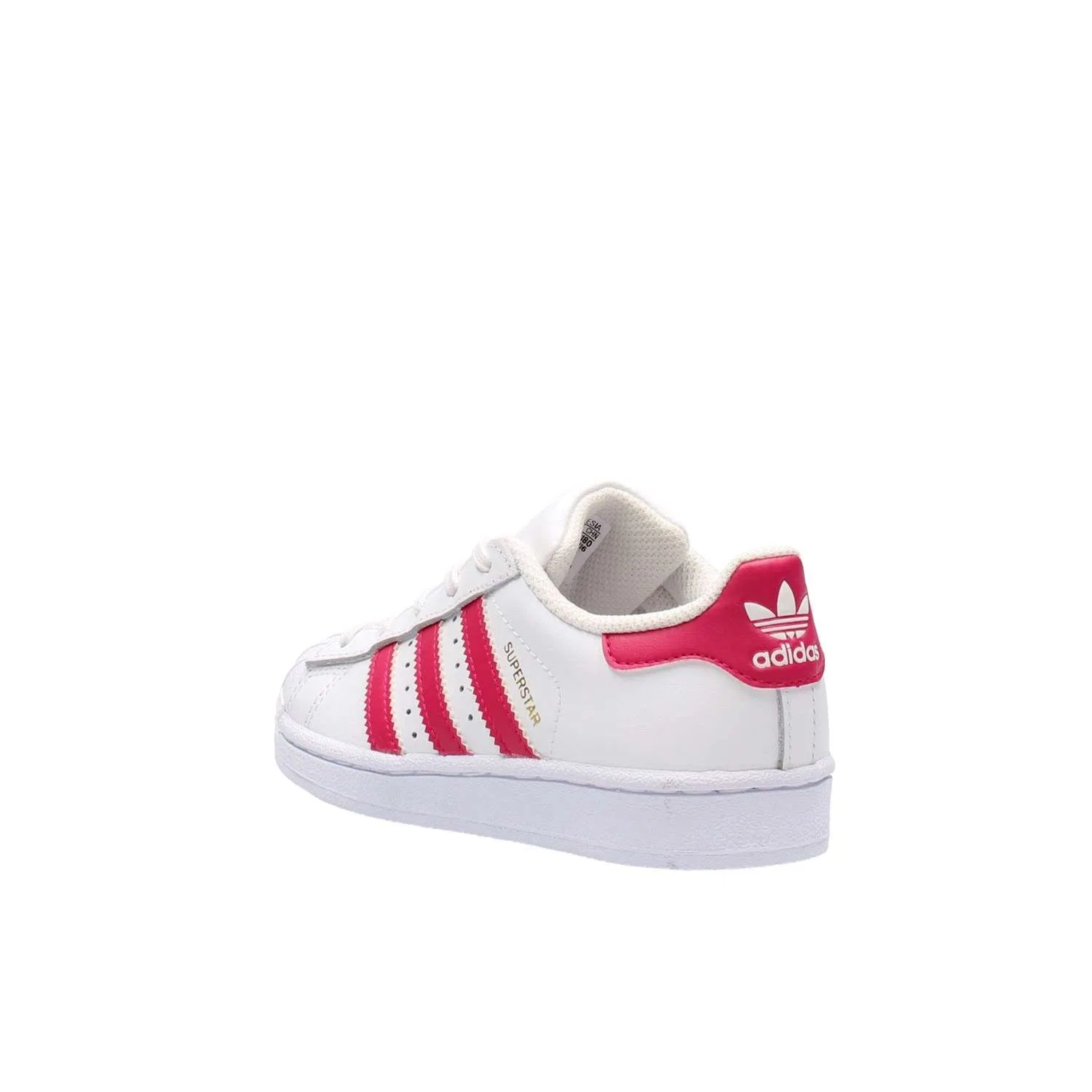 Детские кроссовки спортивные Superstar Adidas, Ftwr White Bold Pink Ftwr White — фото 3