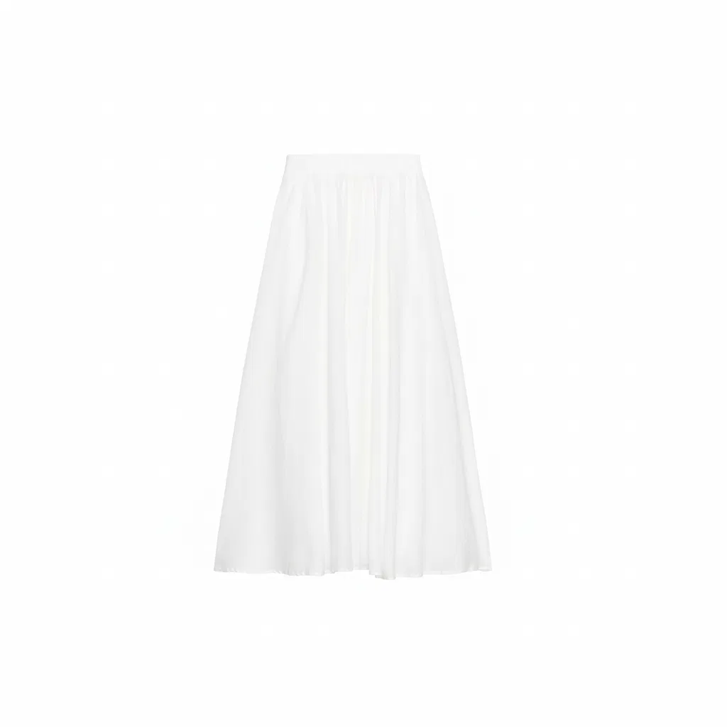 Женская юбка-миди с принтом A Line ZARA, White — фото 3