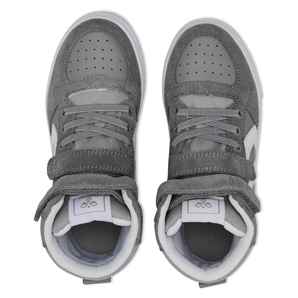 Кроссовки высокие Hummel Slimmer Stadil Leather, серый — фото 3