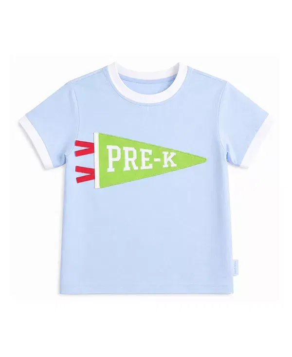 Детская футболка с принтом Bits & Bows, Blue/Green/White/Red