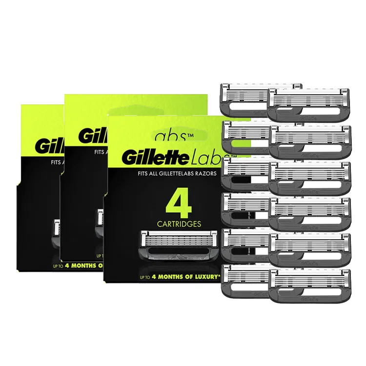 Мужской станок для бритья с 12 сменными лезвиями, Aurora Blade Head, Gillette