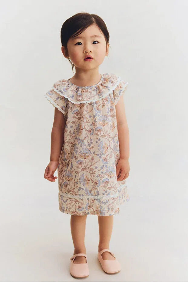 Детский комплект хлопковый H&M, Light Beige Floral