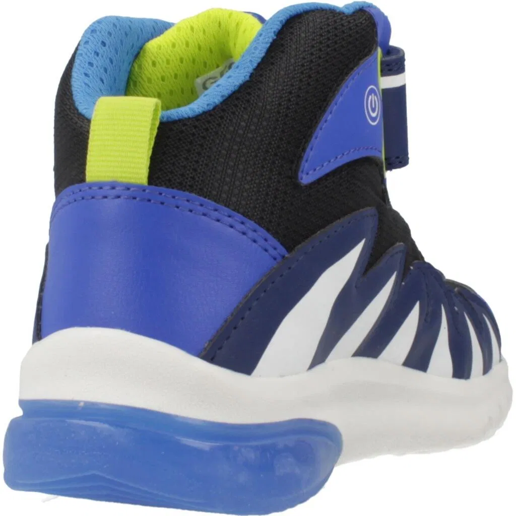 Детские кроссовки с текстурным верхом J Ciberdron Boy Geox, Blue — фото 3