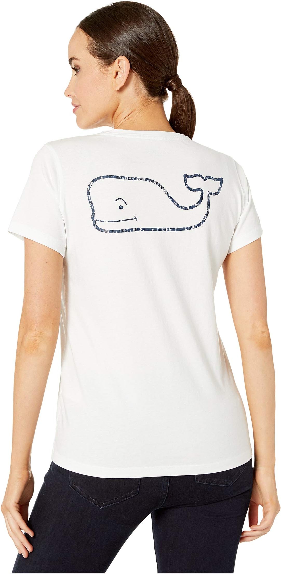 

Футболка Vineyard Vines Short Sleeve Whale Pocket Tee, White Cap