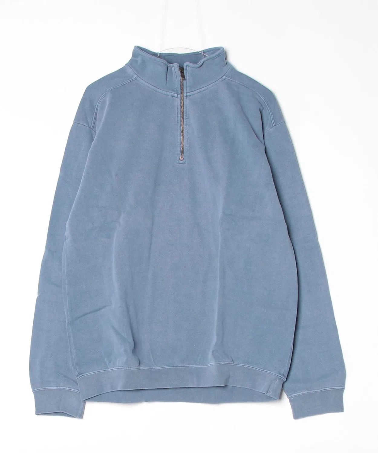 Детский свитшот с четверть-застежкой Unisex Garment-Dyed Quarter-Zip Sweatshirt Comfort Colors, Blue — фото 3
