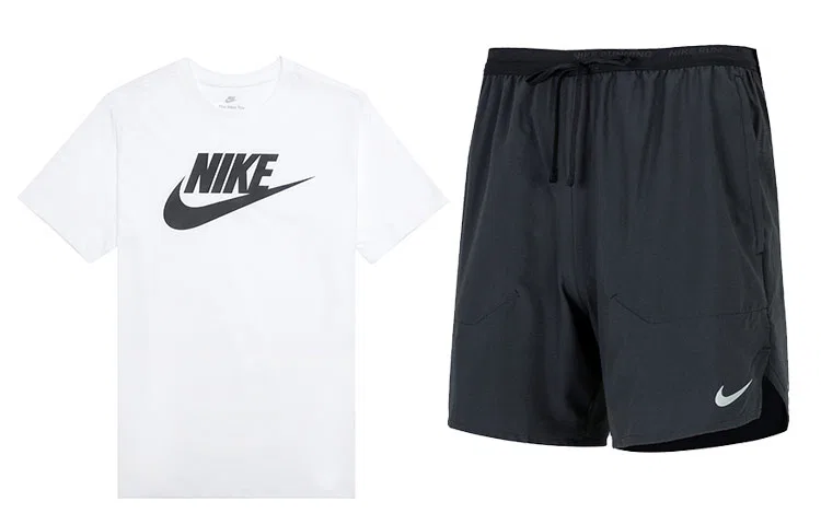 Мужской комплект спортивной одежды Nike, Белый/Черный