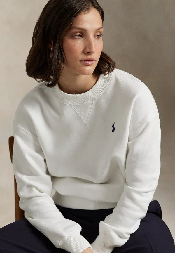 Свитшот Polo Ralph Lauren Lightweight Fleece, белый — фото 4