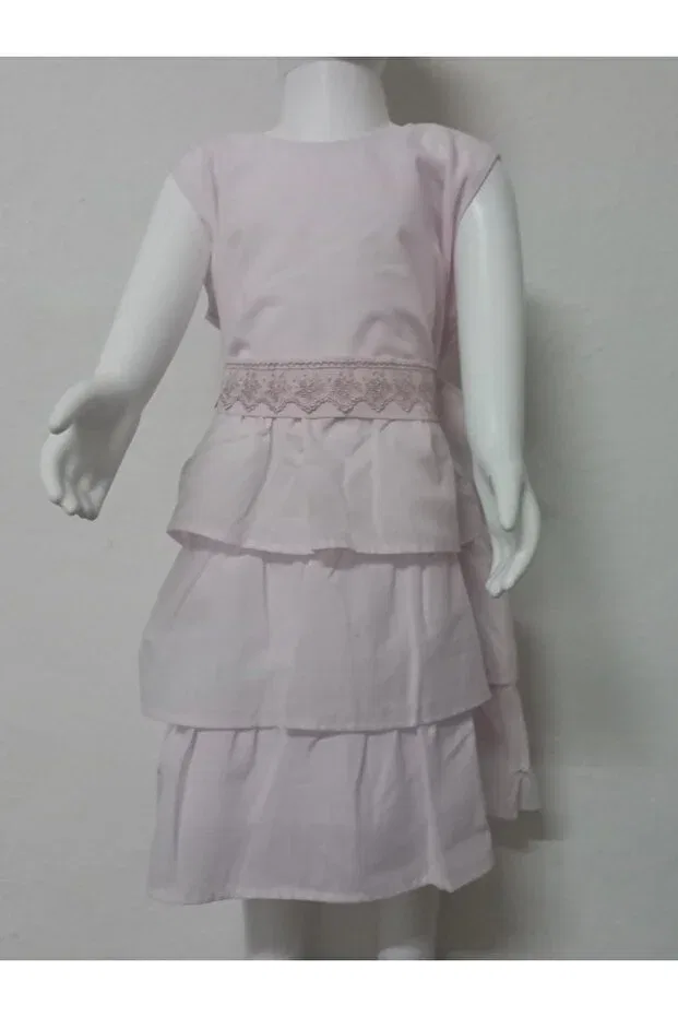 Детское платье для девочек хлопковое без рукавов Mavi Kirpi Baby Style, Pink