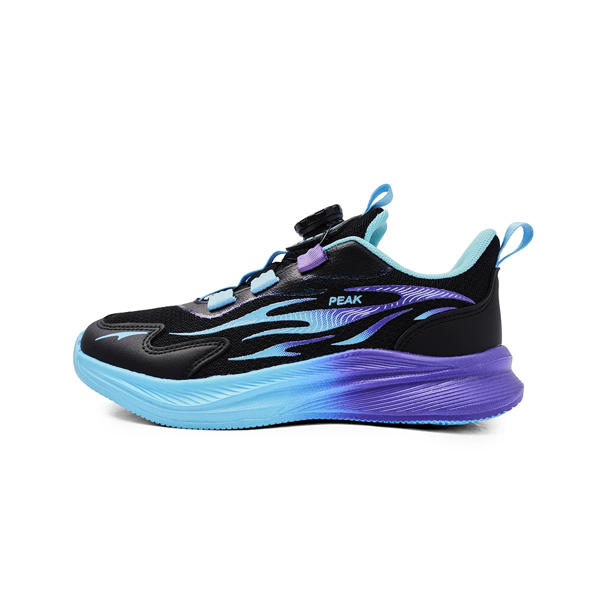 Кроссовки для бега с амортизацией PEAK, Black/Purple