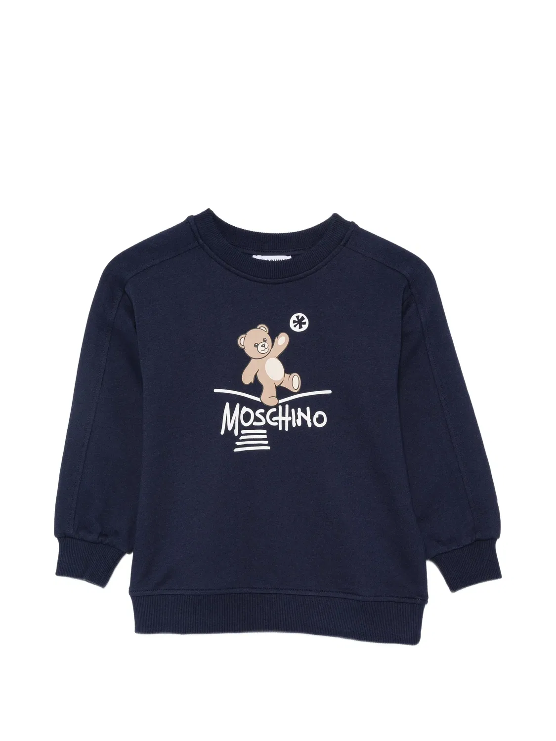 Свитшот с принтом Teddy Bear синего цвета Moschino, синий