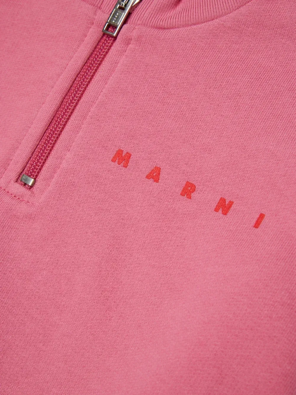 Платье с рукавами реглан и логотипом Marni Kids, розовый — фото 4